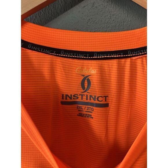 Cabelas XPG T Shirt Mens Precision Instinct Cool Wick Orange & Gray Size 2XL NWT - Picture 3 of 3